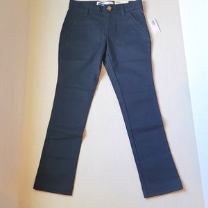 Old Navy Girls Skinny Uniform Pants Size 7 Navy